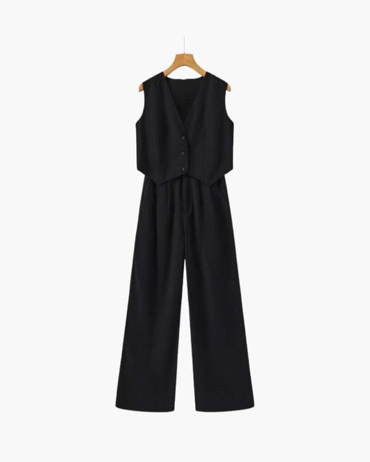 Classy Lady - Linen Two-piece Set